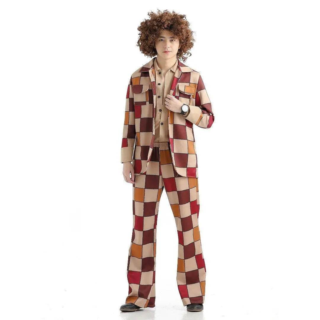 1920s Disco Stage Masquerade Fancy Dress Costumes Halloween For Women Men Leisure Suit - Ecosfun