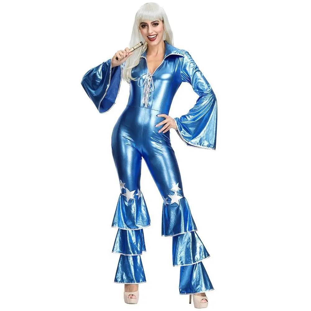 1970s Dancing Dream Blue 70s Costumes - Ecosfun