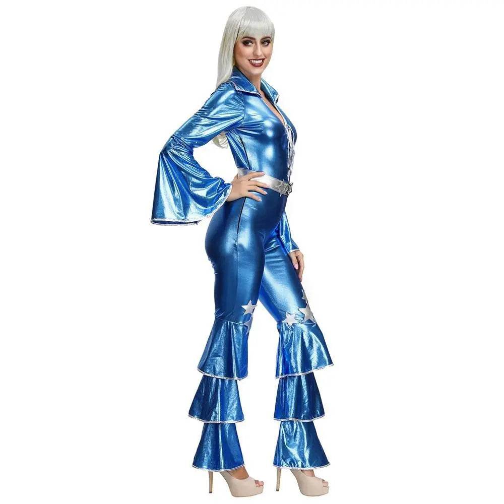 1970s Dancing Dream Blue 70s Costumes - Ecosfun