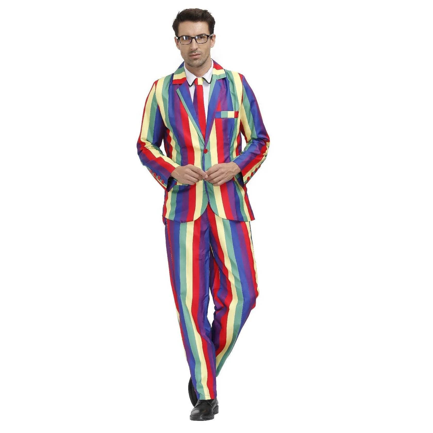 1980s Love Flower Print Suit 80s Costumes Cosplay Party Carnival - Ecosfun