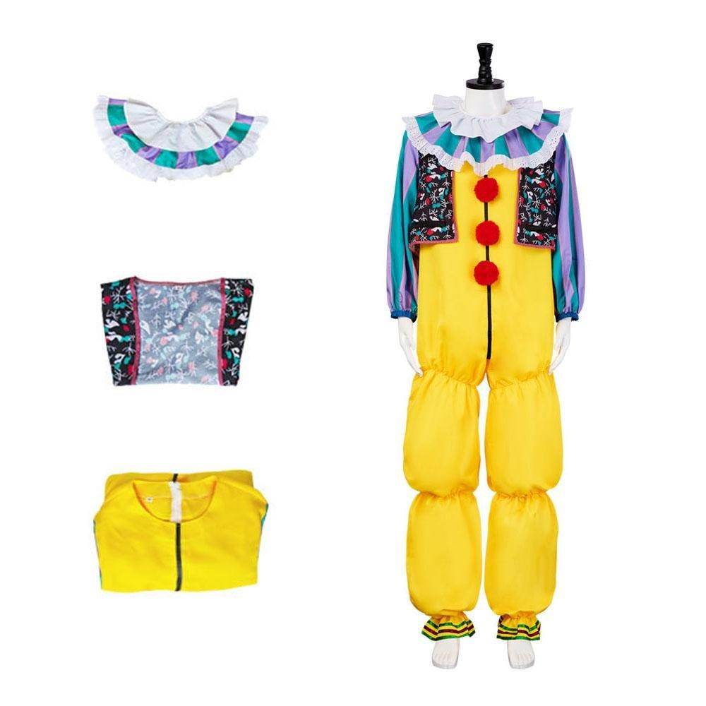 1990 Horror Movie IT The Clown Killer Pennywise Costume Cosplay Outfit Halloween - Ecosfun