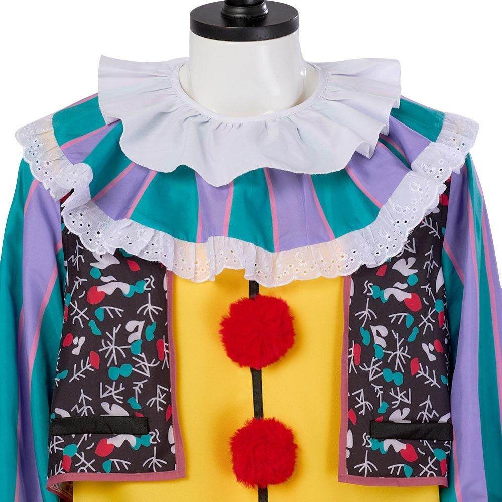 1990 Horror Movie IT The Clown Killer Pennywise Costume Cosplay Outfit Halloween - Ecosfun