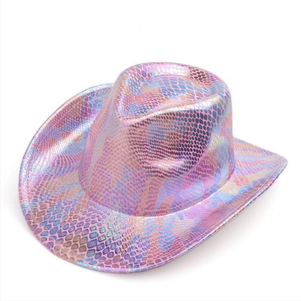 Western cowboy hat men's retro sequined Party dance - Ecosfun