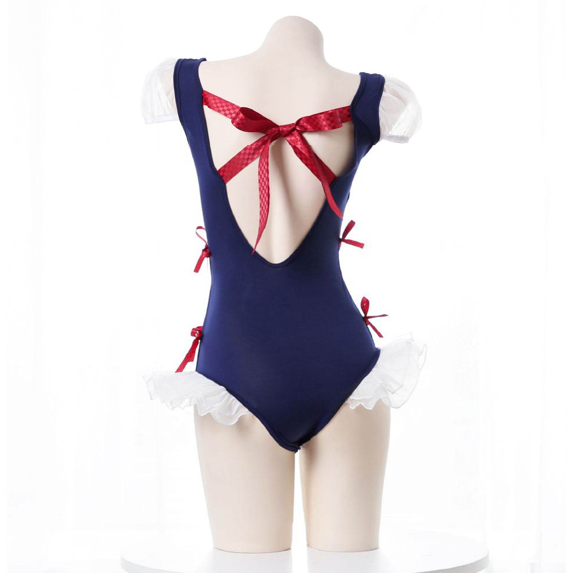 Lotus Leaf One-Piece Princess Maid Uniform Suit - Ecosfun