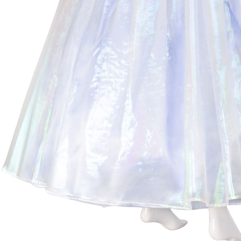 Wicked Glinda Women Blue Dress Outfit Carnival Halloween Cosplay Costume