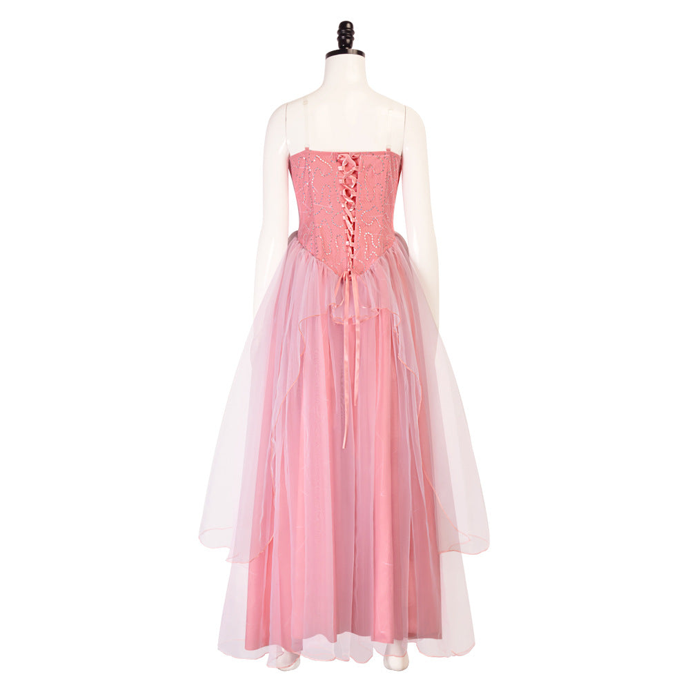 Wicked Glinda Pink Women Dress Outfit Carnival Cosplay Costume