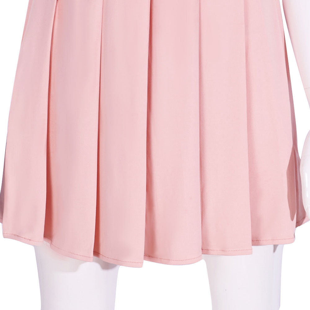 Wicked Glinda Pink Women Short Dress Outfit Carnival Cosplay Costume
