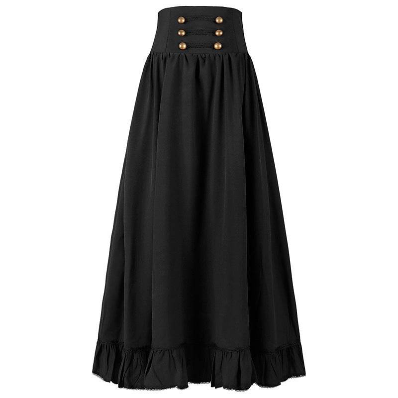 Medieval Women's Retro Style Waist Dance Skirt Dress - Ecosfun