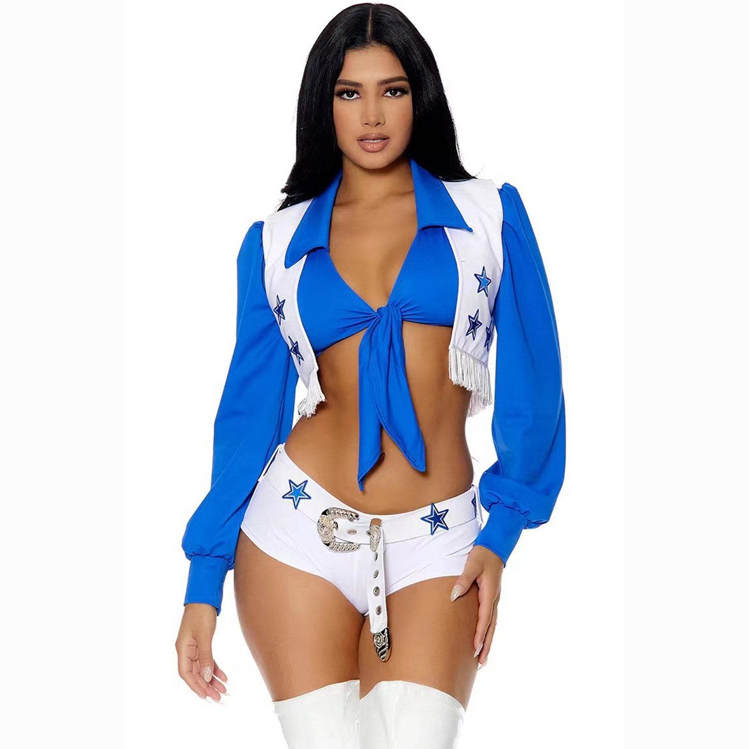 Adult Dallas Cowboys Football Cheerleader Costume for Women - Ecosfun