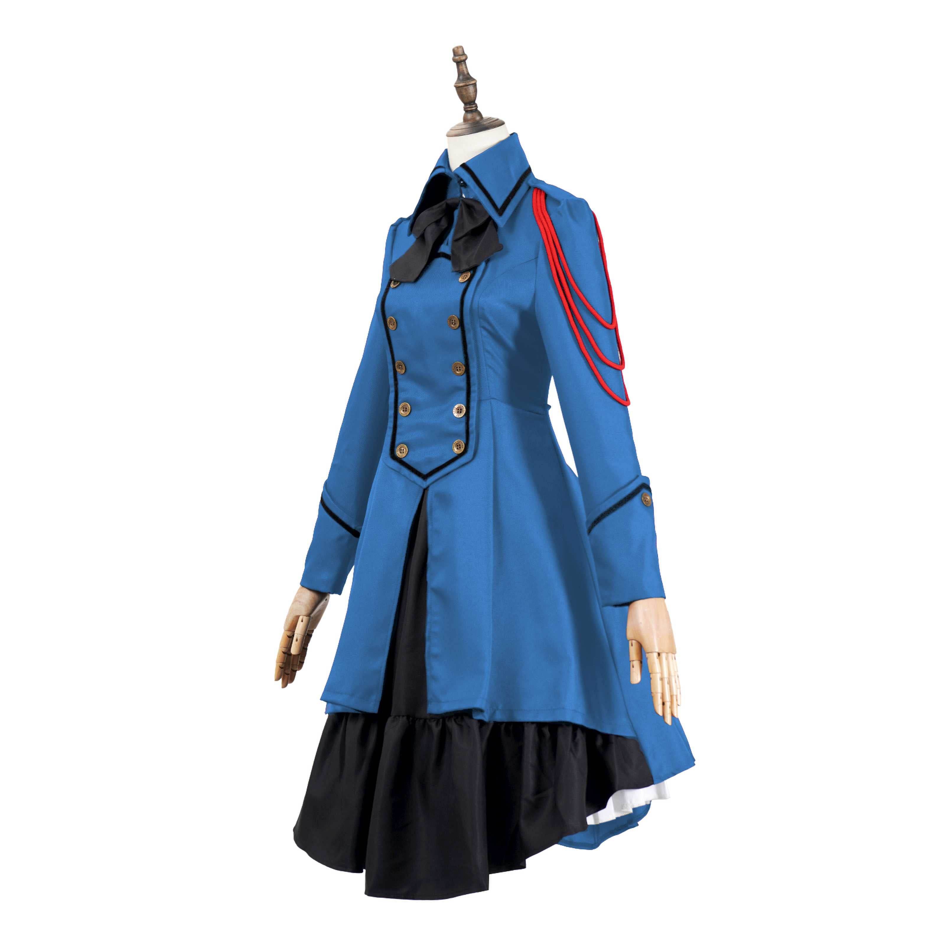 Medieval cos Renaissance gothic dress Retro bow ruffled punk cosplay skirt - Ecosfun