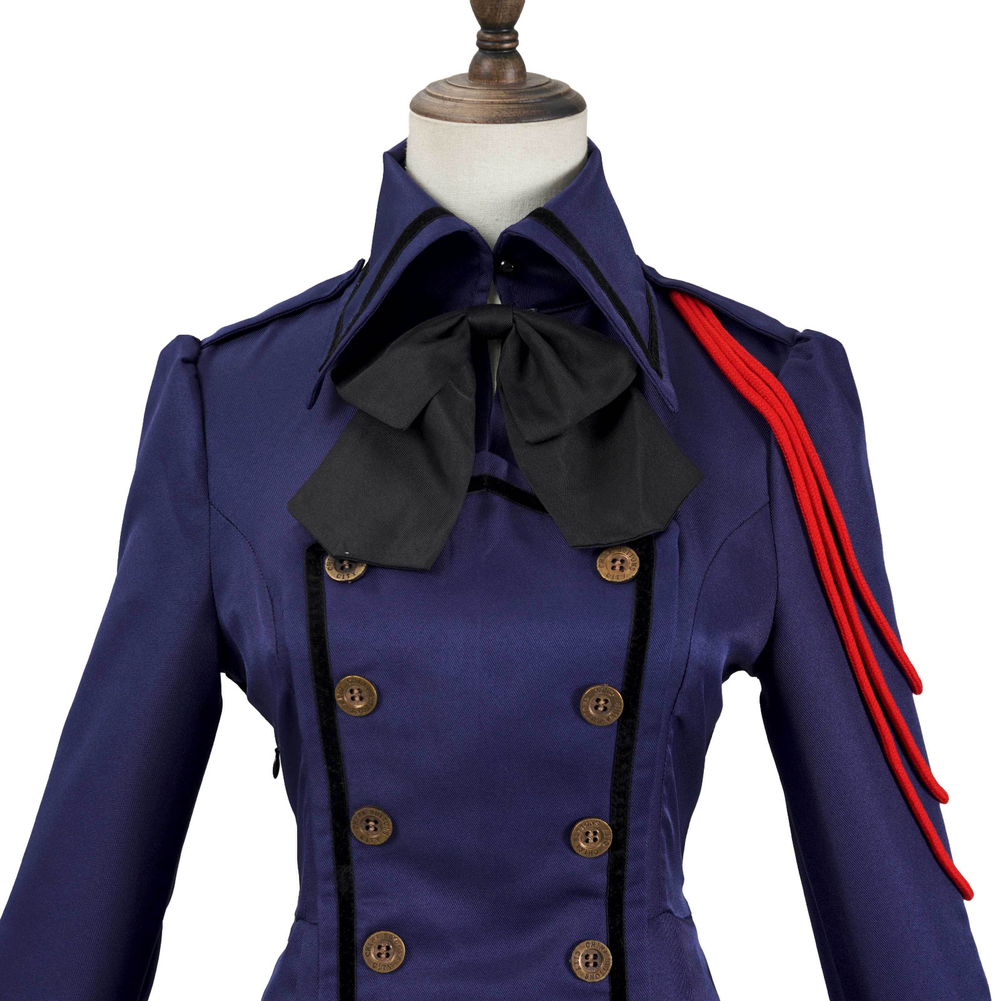 Medieval cos Renaissance gothic dress Retro bow ruffled punk cosplay skirt - Ecosfun