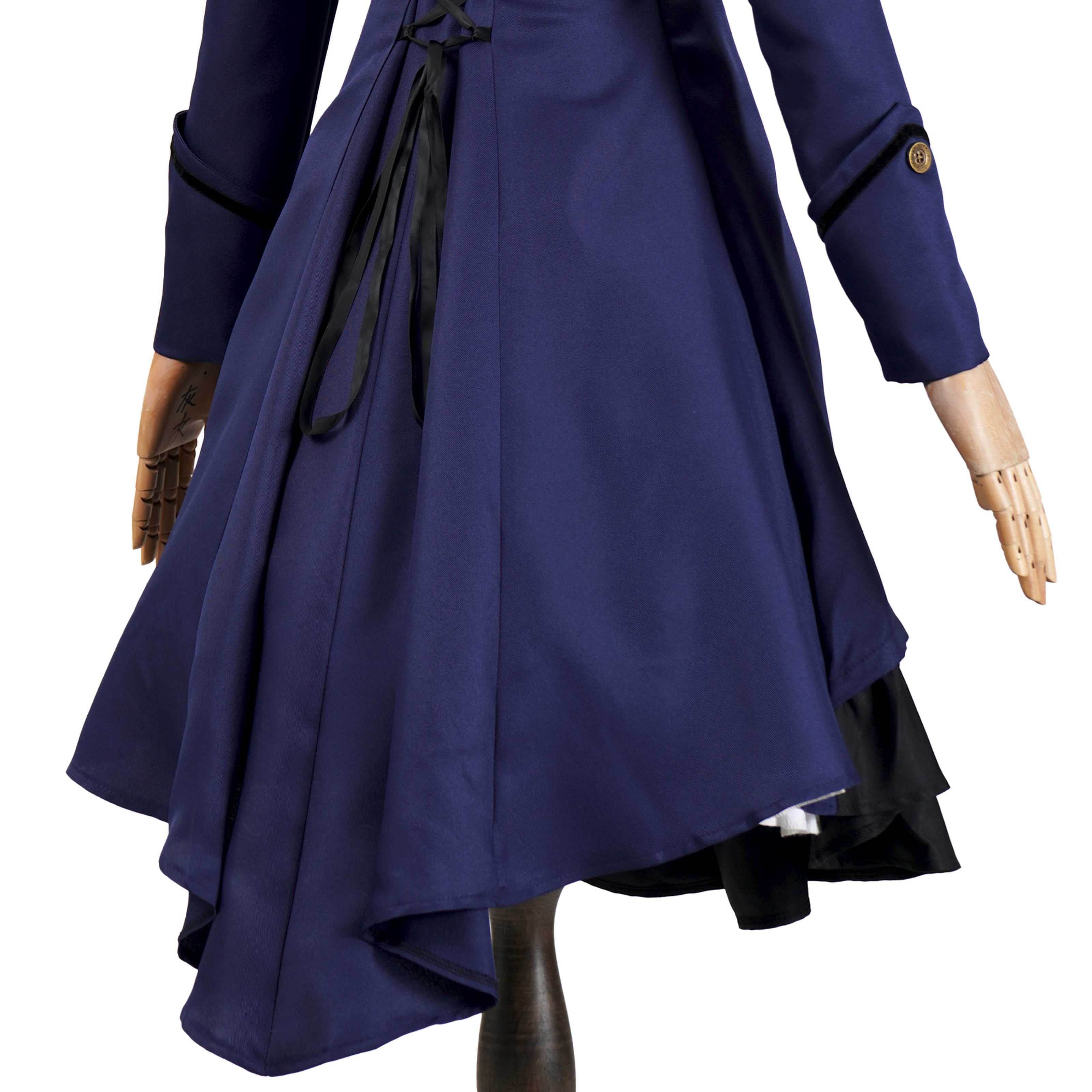 Medieval cos Renaissance gothic dress Retro bow ruffled punk cosplay skirt - Ecosfun