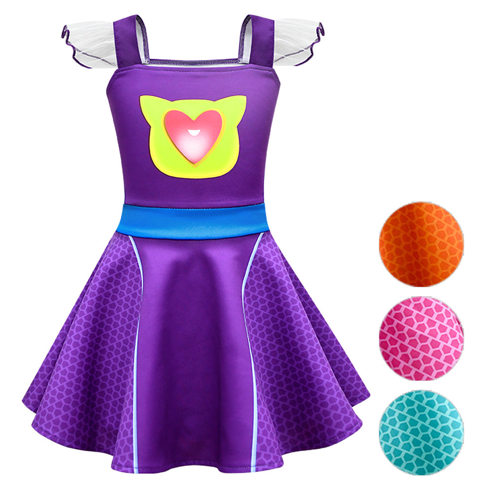 SuperKitties Sparks Buddy Light Up Costume Princess Dresses For Kids Girl