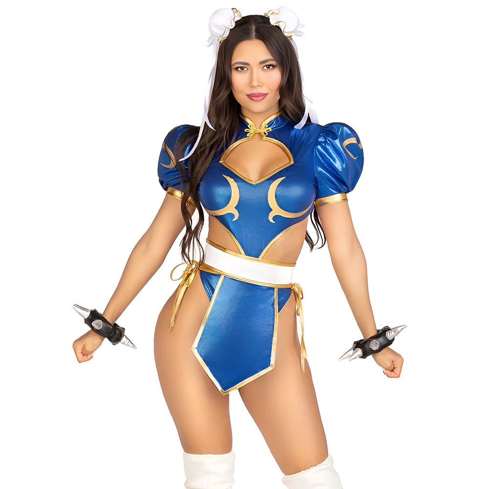 Street Fighter Female Uniform Costume For Women Halloween