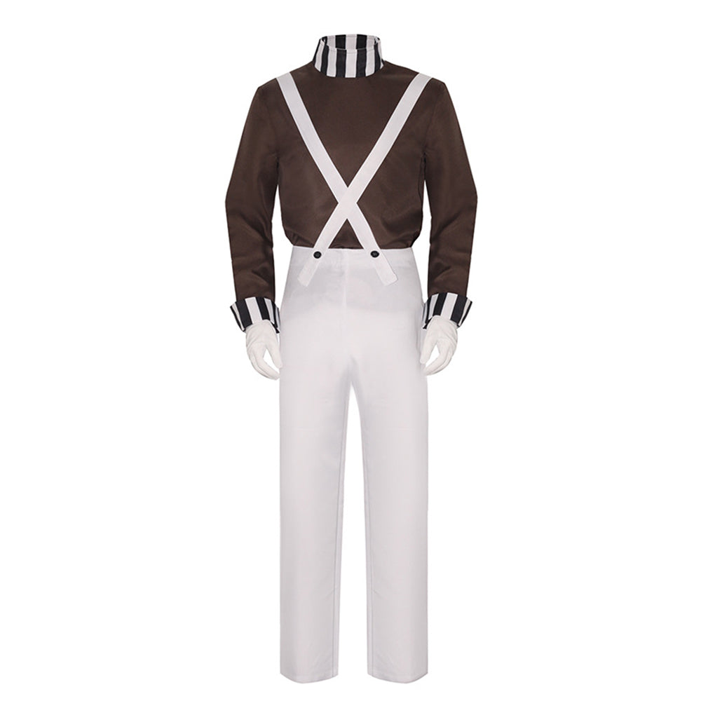 Charlie and the Chocolate Factory Clown Cosplay Costume Carnival Suit