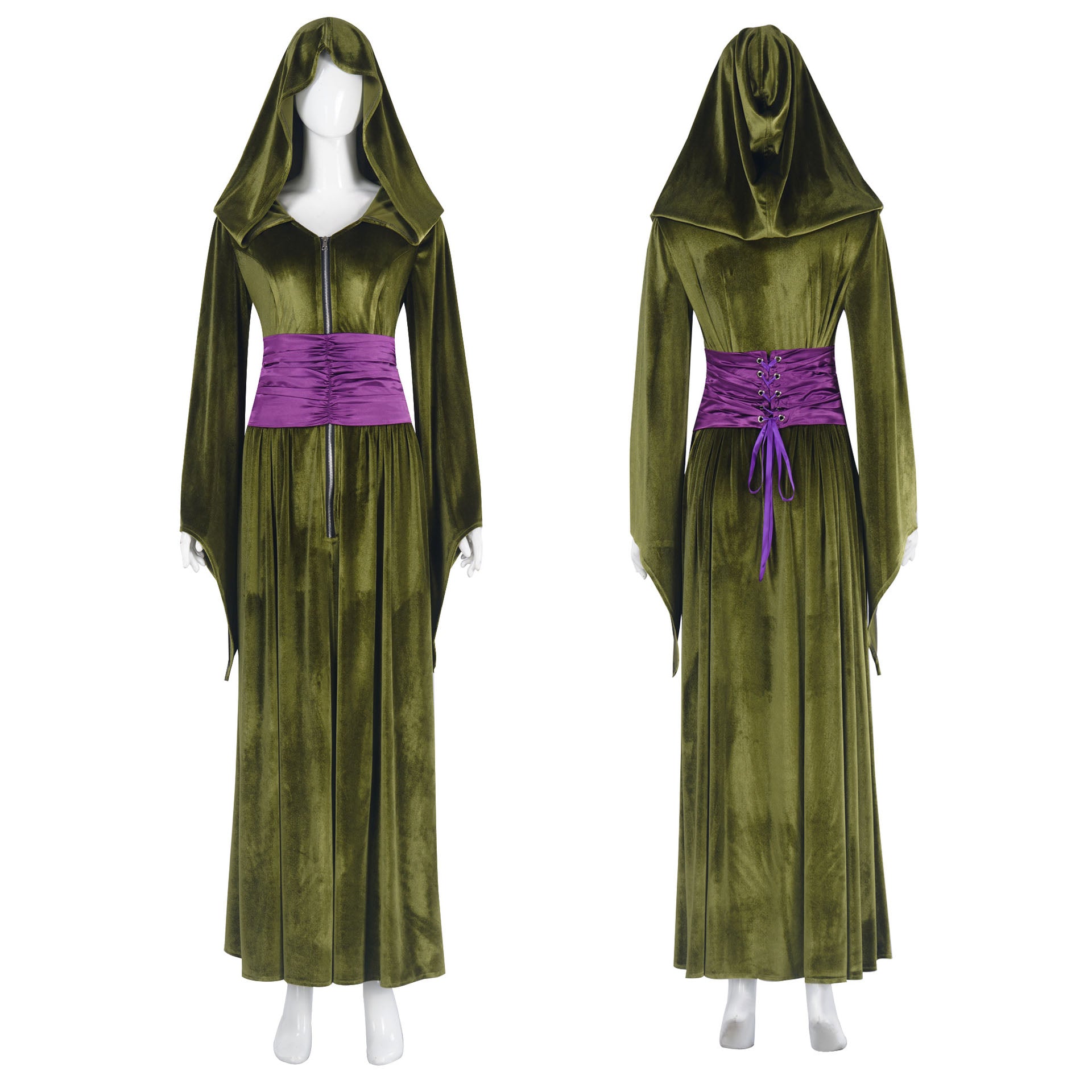 Queen Padme Amidala Cosplay Costume Green Dress Women Halloween