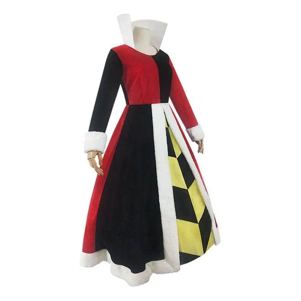 Alice in Wonderland Queen Of Hearts Cosplay Costume Dress Outfits Halloween Carnival Suit - Ecosfun