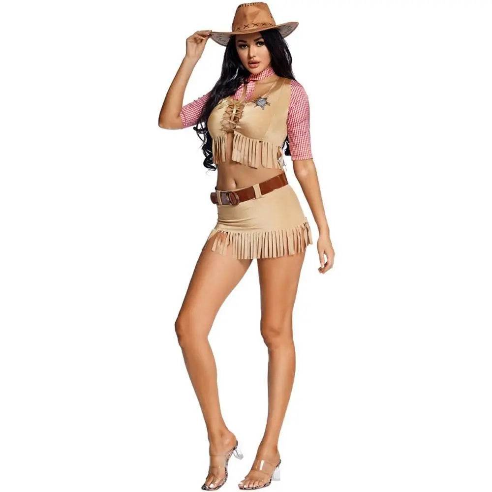 American Western pioneer cowboy Halloween Costume - Ecosfun