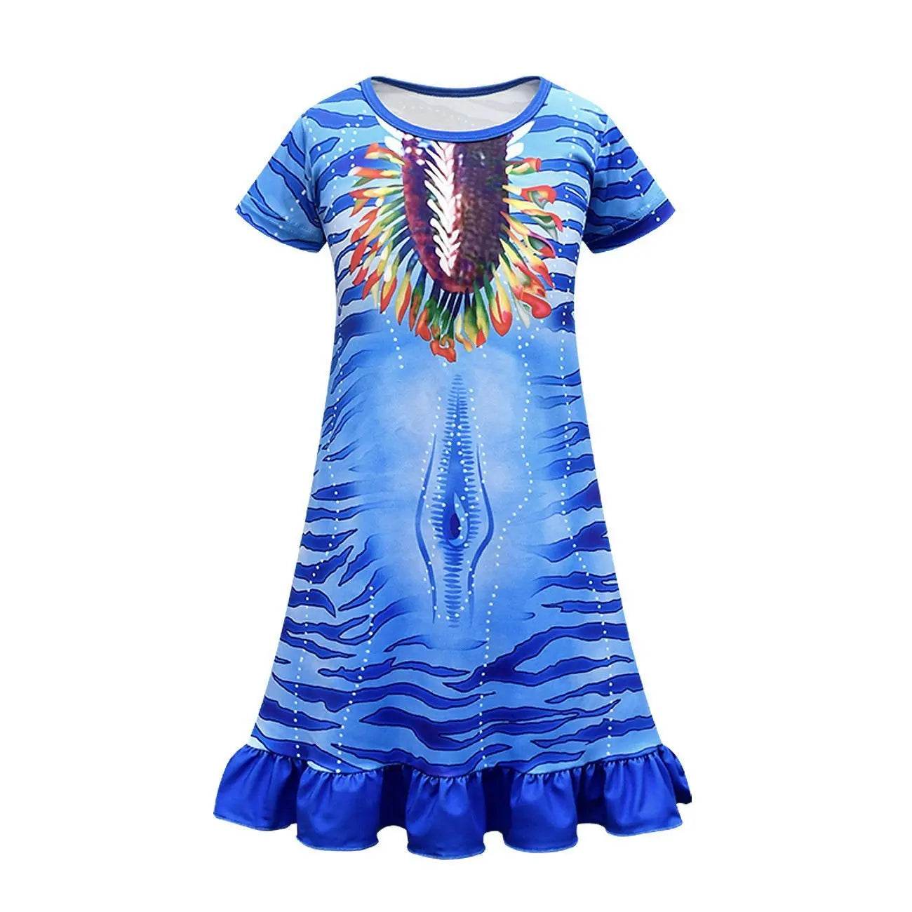 Avatar: The Way of Water Costume Cosplay Pajamas Dress For Kids - Ecosfun
