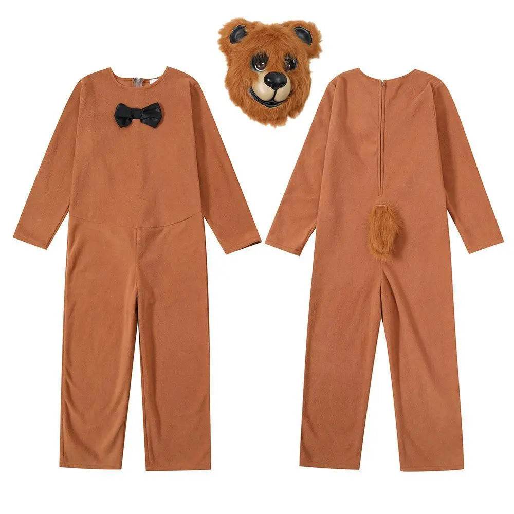 Brown Bear animal furry costume Children's Day Matching Pets Party Halloween - Ecosfun