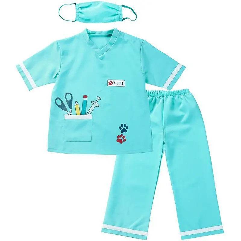 Child Unisex Doctor Dress-up Veterinarian Role Play Halloween Costumes for kids - Ecosfun