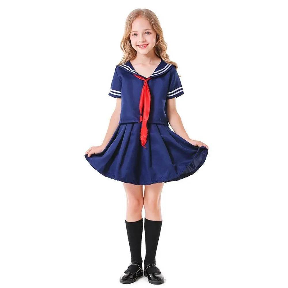 Children's Japanese anime style JK dark blue sailor costume - Ecosfun