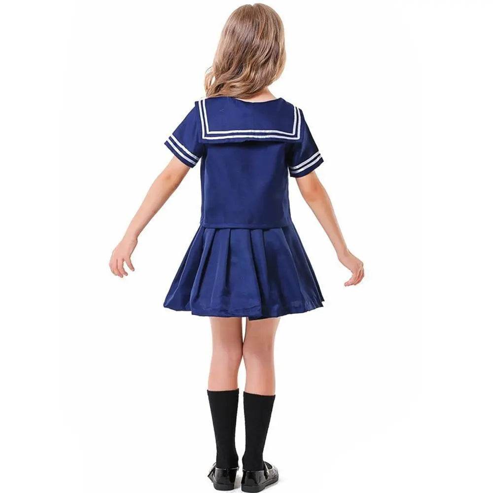 Children's Japanese anime style JK dark blue sailor costume - Ecosfun