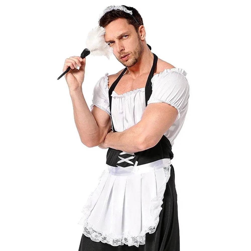 Fever Flirty French Women Man Maid Costume - Ecosfun