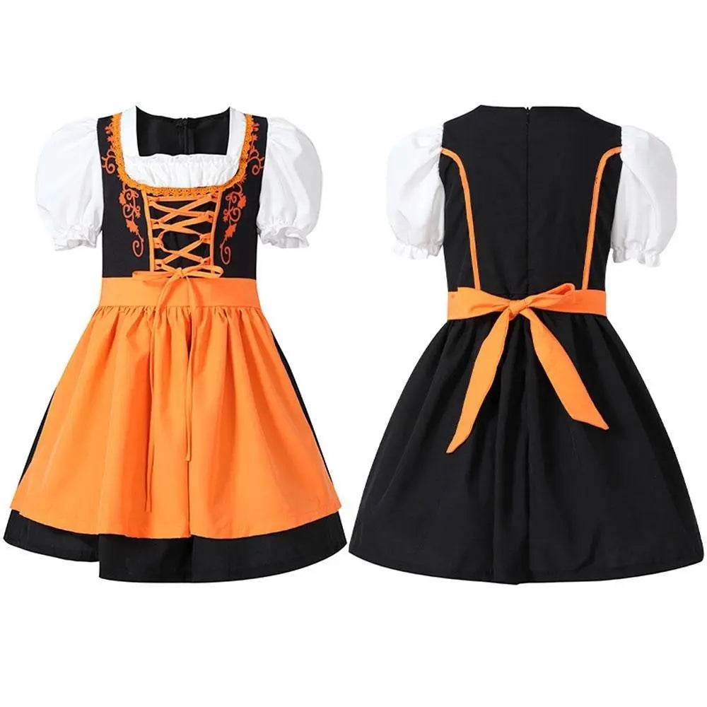 German Oktoberfest Halloween Costumes Matching Girls Pet Dog Outfits - Ecosfun