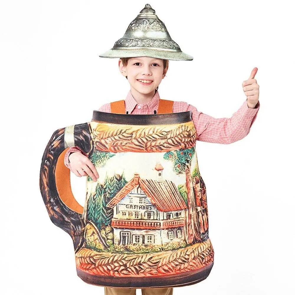 German Traditional Oktoberfest Outfit Mugs Funny Halloween Cosplay Costume For Adults - Ecosfun