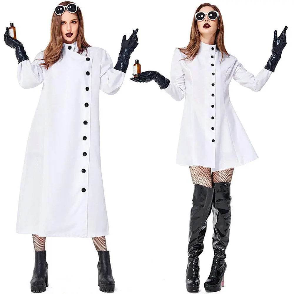 Halloween Frankenstein Lab Researcher Cosplay Costume for Adult - Ecosfun