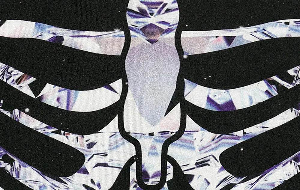 Halloween White Skeleton Elastic Bodycon Jumpsuit Cosplay Costume - Ecosfun