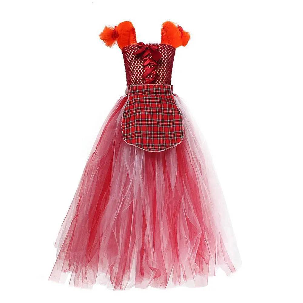 Hocus Pocus Sanderson Winifred Sarah Mary Costume sisters Tutu Dress for kids Girl Halloween Party Gift - Ecosfun