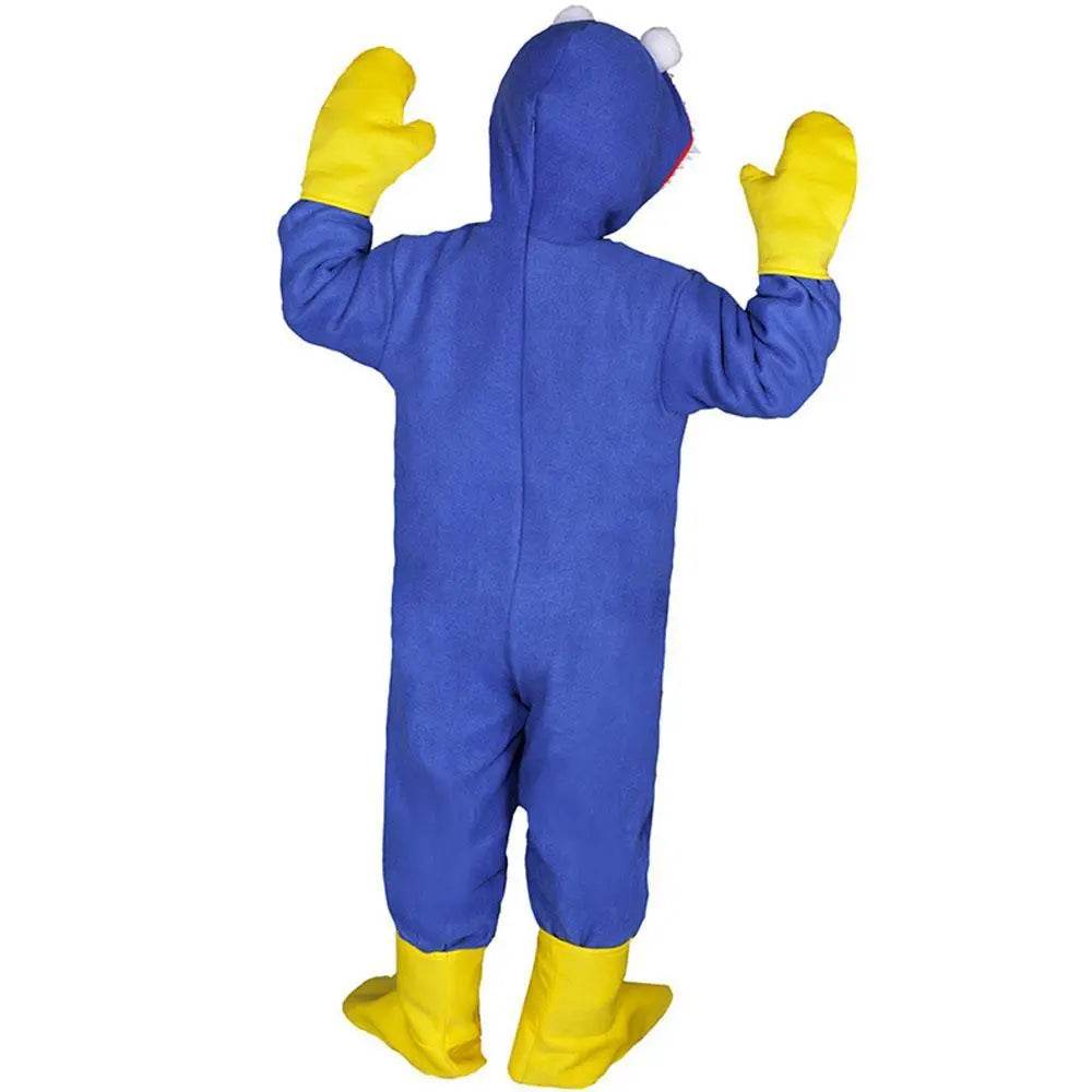 Huggy-Wuggy Cosplay Costume Poppy-Playtime Jumpsuit Onesie Halloween Outfit for Kids Boys Girls - Ecosfun