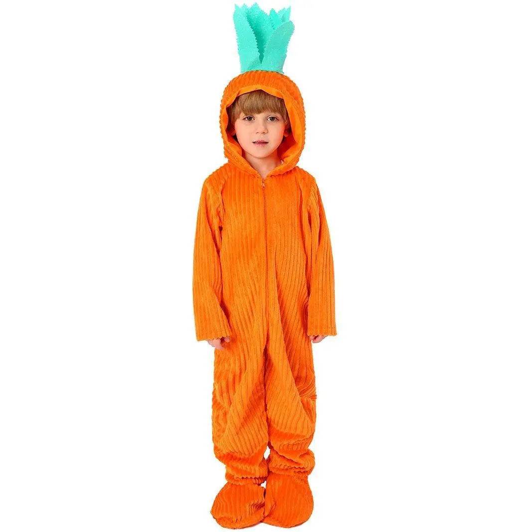 Kids Children White Rabbit Bunny Carrot Party Cosplay Halloween Easter Costume - Ecosfun