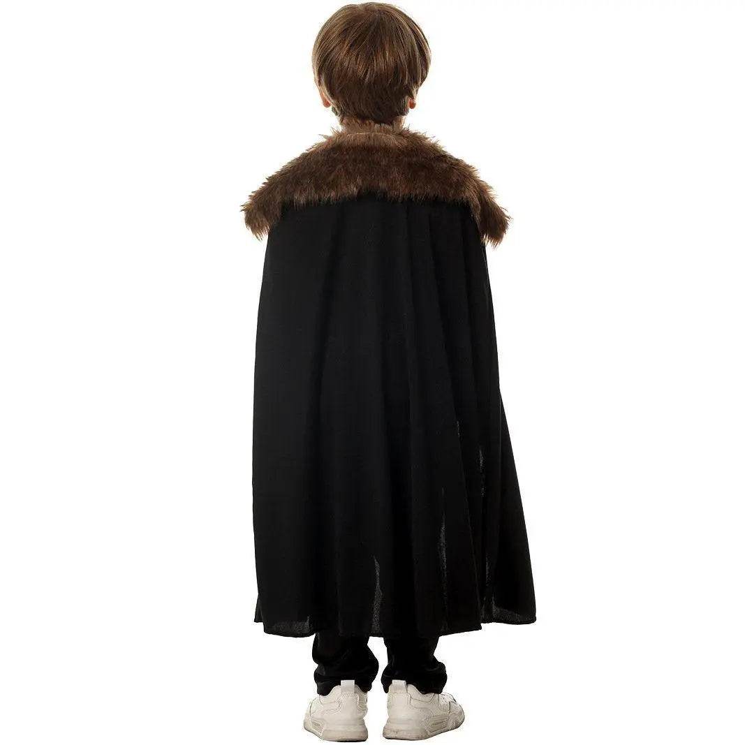 Kids Skeleton Knight Cosplay Costume Scary Halloween Kindergarten Stage Performance Outfit - Ecosfun