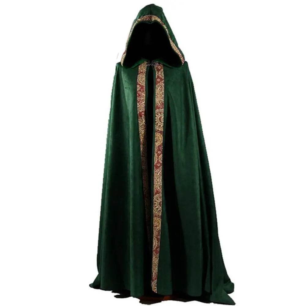 Men's Long Cloak Medieval Church Clergy Loose Dress Cape Cosplay Costume Halloween Outfit - Ecosfun
