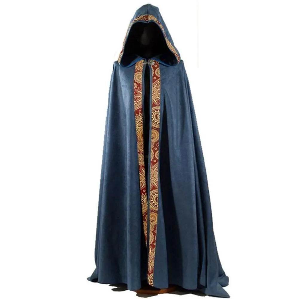 Men's Long Cloak Medieval Church Clergy Loose Dress Cape Cosplay Costume Halloween Outfit - Ecosfun