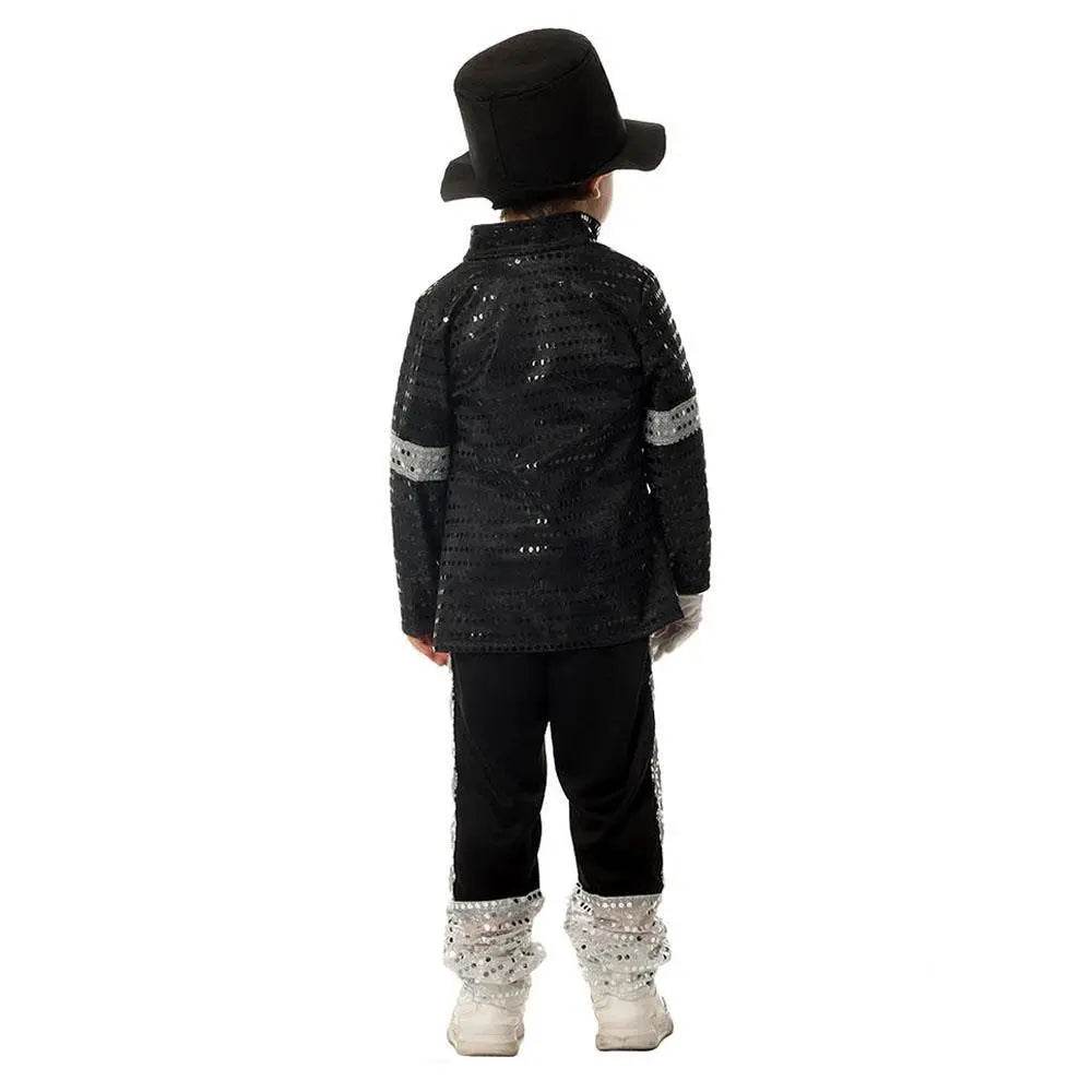 Michael Jackson Kids Performance Costume Tap Dance MJ Imitation Outfit - Ecosfun