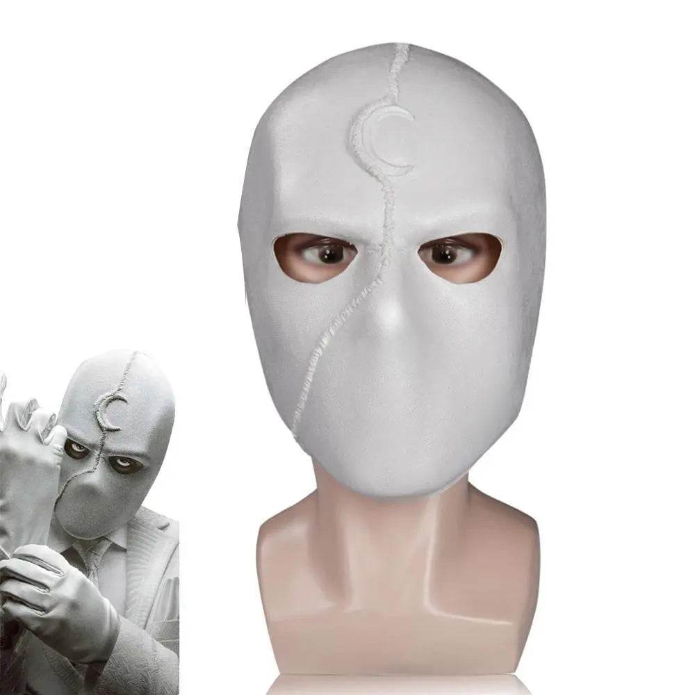 Moon Knight Marc Specto Mask Cosplay Latex Helmet Halloween Party Prop - Ecosfun