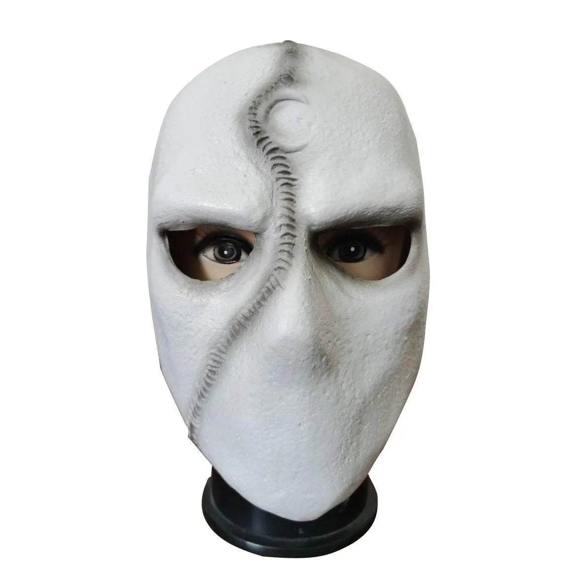 Moon Knight Marc Specto Mask Cosplay Latex Helmet Halloween Party Prop - Ecosfun