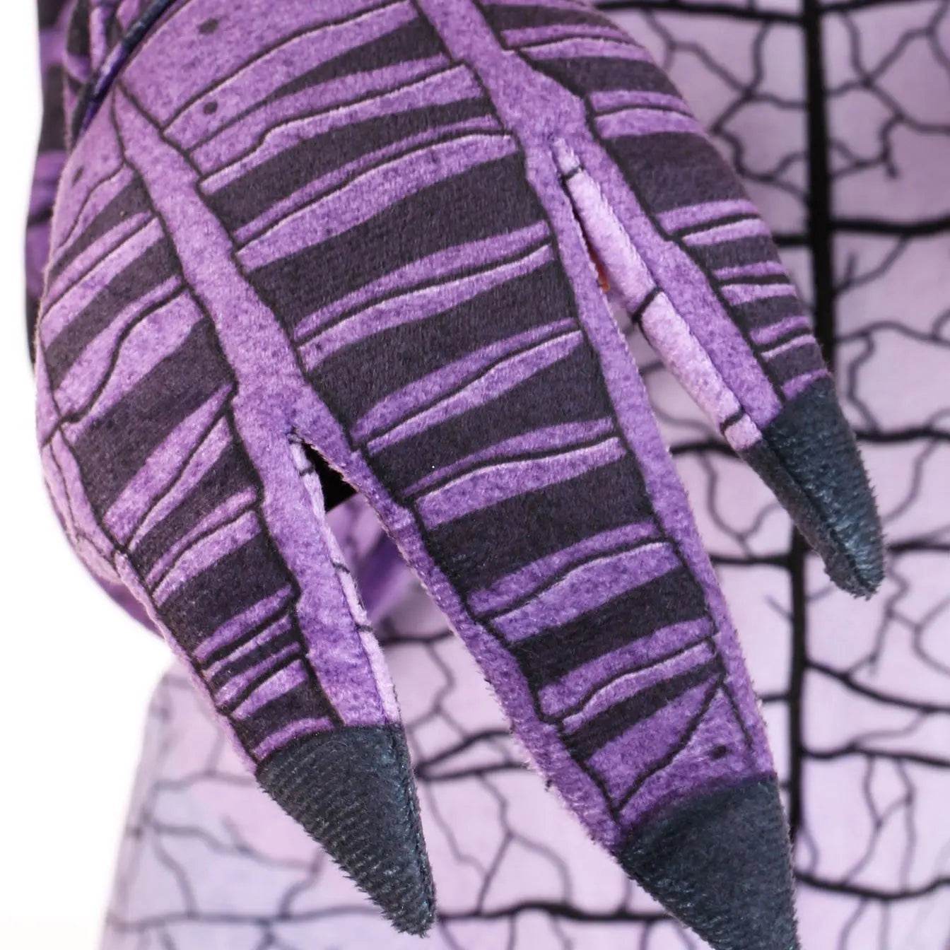 Ravenous Raptor Dinosaur Cosplay Costume Purple Hooded Jumpsuit Outfit Halloween for Kids - Ecosfun