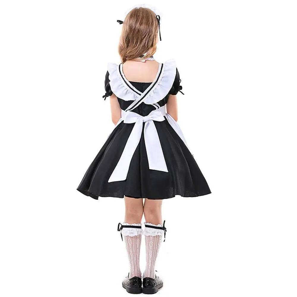 Role maid Costumes Kids playing black and white maid suit - Ecosfun