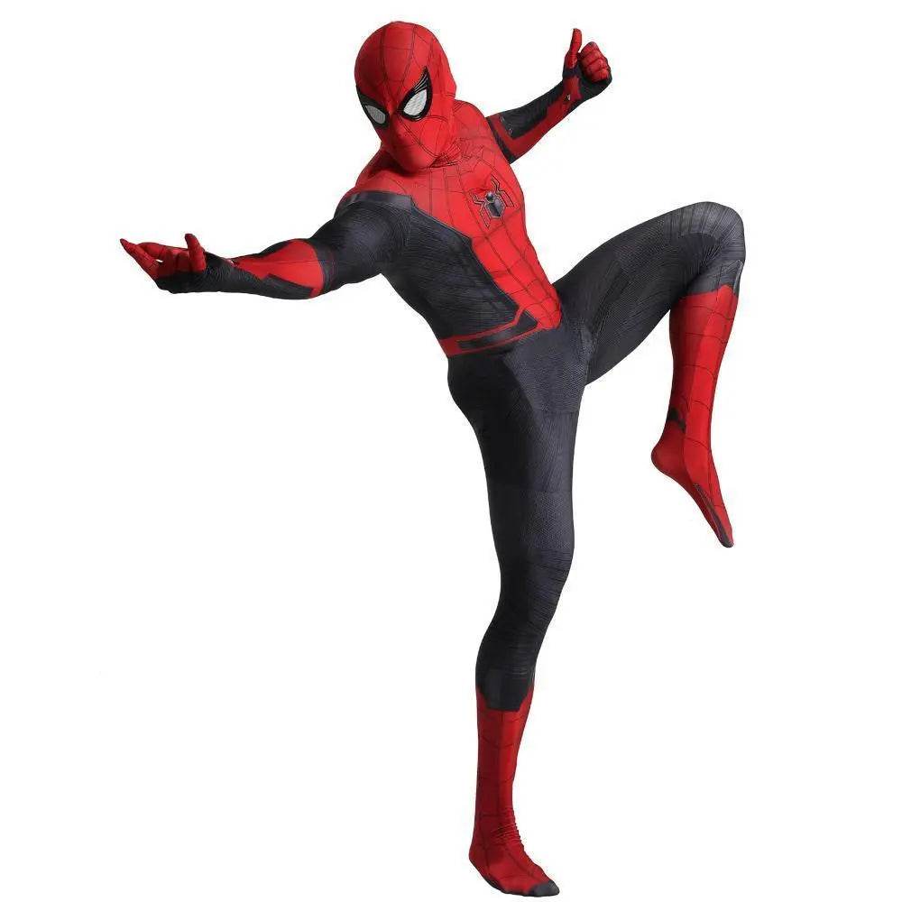 Spider-Man Far From Home Peter B Parker Cosplay Costume Halloween Outfits Bodysuit For Adult Kids - Ecosfun