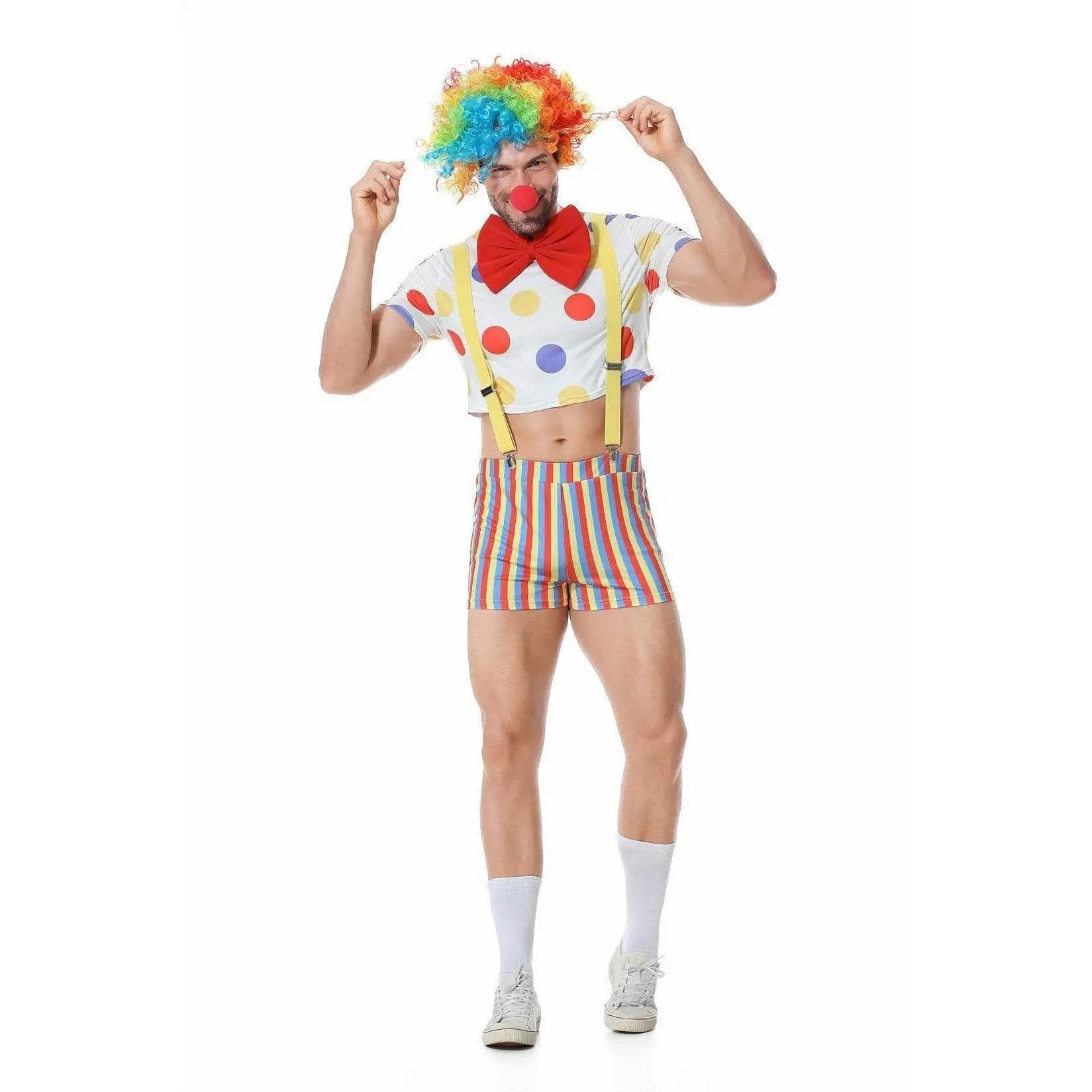 Stag Do Party Fancy Dress Costume Clown For Men - Ecosfun