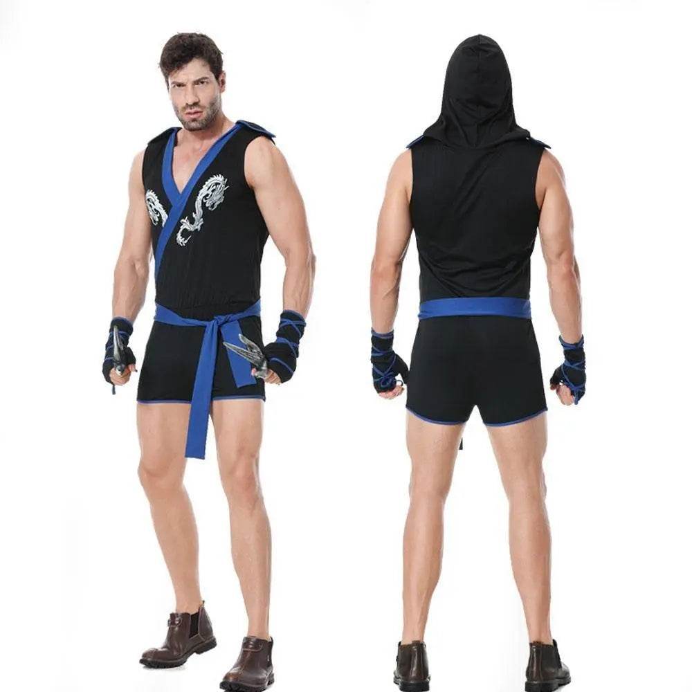 Stag Do Party Fancy Dress Costume Ninja for Men - Ecosfun