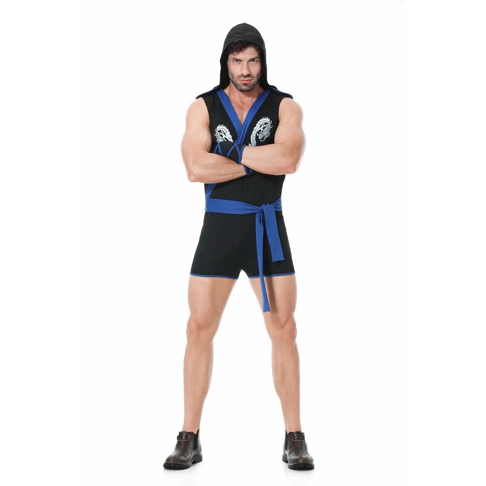 Stag Do Party Fancy Dress Costume Ninja for Men - Ecosfun