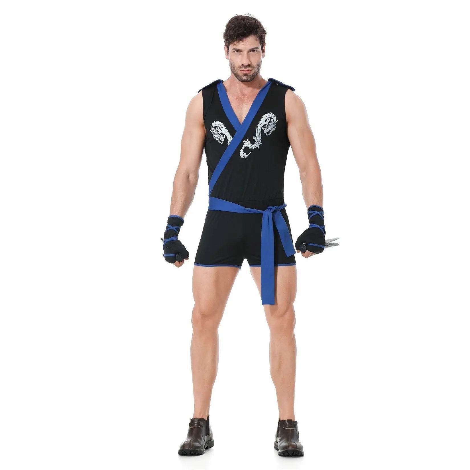 Stag Do Party Fancy Dress Costume Ninja for Men - Ecosfun