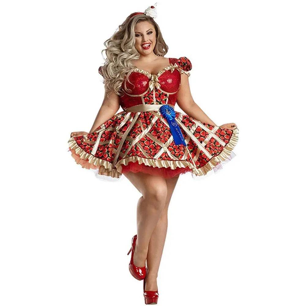 Strawberry Costume Women Dress - Ecosfun