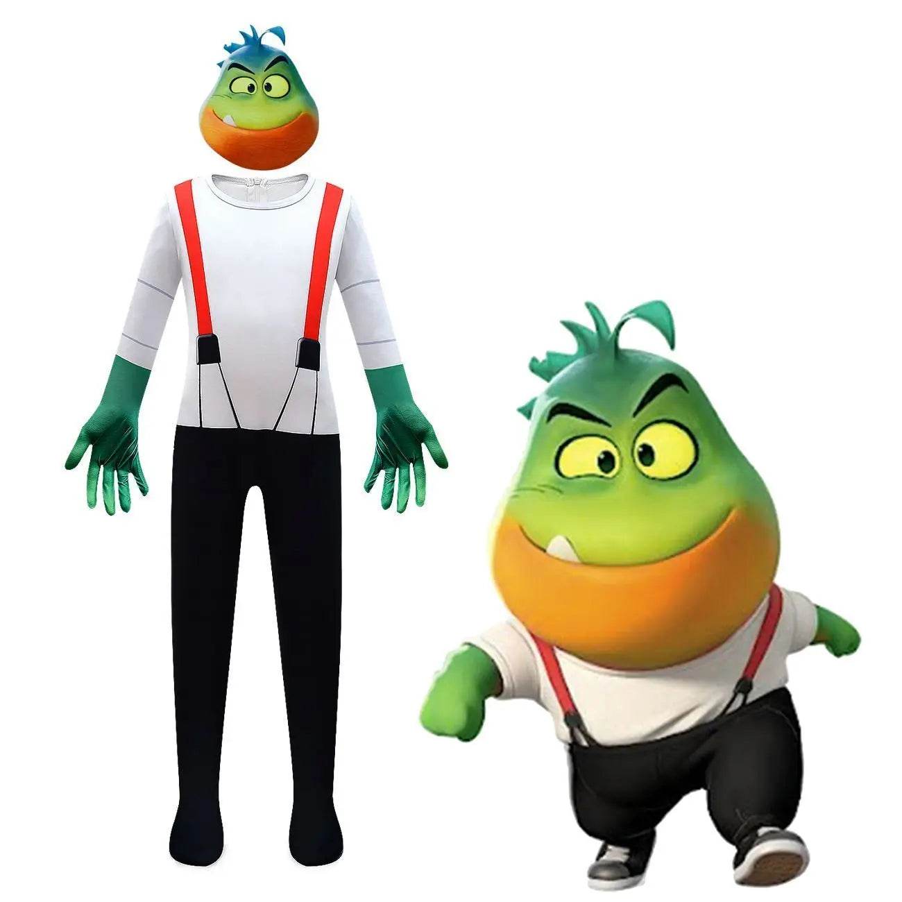 The Bad Guys Cosplay Costumes Jumpsuit Romper Halloween Outfit Dress For Kids - Ecosfun